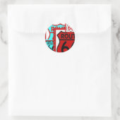 Route 66 Kingman Arizona Runder Aufkleber (Tasche)