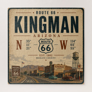 Route 66 Kingman Arizona Vintage Schild Puzzle