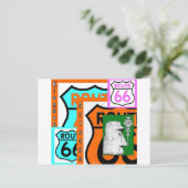 Route 66 Kingman Giganticus Headicus AZ Postkarte (Stehend Vorderseite)