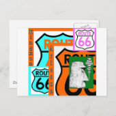 Route 66 Kingman Giganticus Headicus AZ Postkarte (Vorne/Hinten)