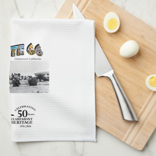 Route 66 Kitchen Tea Towel Geschirrtuch (Viertel Falte)