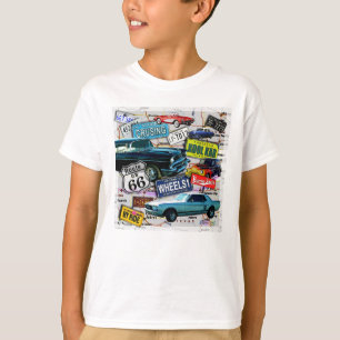 Route 66 - Klassische Autos KID LIGHT TEES