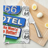 ROUTE 66 Küchen-, Bar- oder Badetücher 1 Handtuch (Viertel Falte)