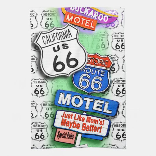 ROUTE 66 Küchen-, Bar- oder Badetücher 1 Handtuch (Vertikal)