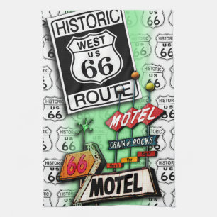 ROUTE 66 Küchen-, Bar- oder Badetücher 2 Geschirrtuch