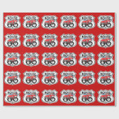 Route 66 life style love the freedom geschenkpapier (Flach)