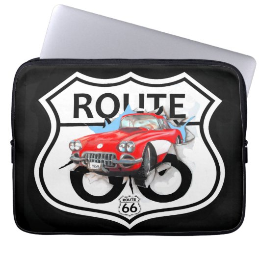 Route 66 life style love the freedom laptopschutzhülle (Vorderseite)