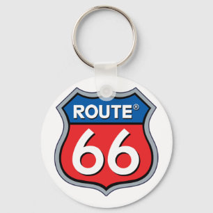 Route 66-Logo Schlüsselanhänger