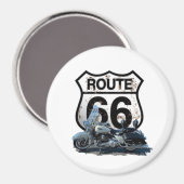 Route 66 magnent magnet (Vorderseite/Rückseite)