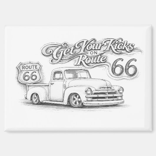 Route 66 Magnet (Vorderseite)