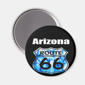 Route 66 magnet (Vorderseite/Rückseite)