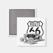 Route 66 magnet (Vorderseite/Rückseite)