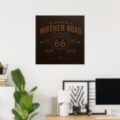 Route 66 Man Cave Centennial Garage Kunst Poster (Heimbüro)