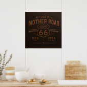 Route 66 Man Cave Centennial Garage Kunst Poster (Küche)