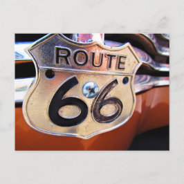 Route 66 Metal Decal Vintage Car Grille Postkarte