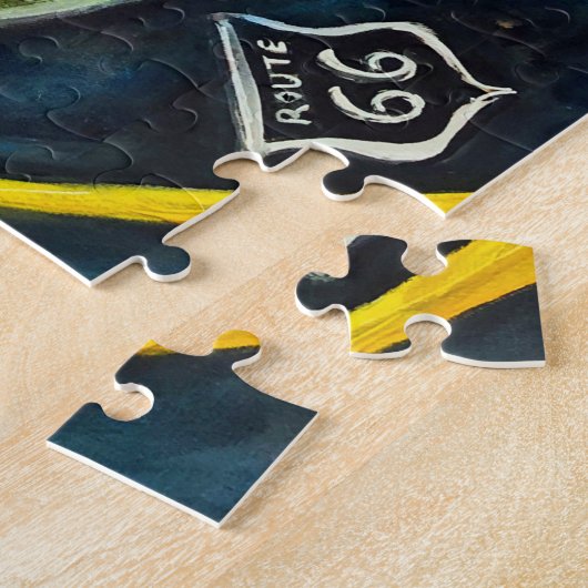 Route 66 mit Marvin und Poodles PUZZLE (Seite)