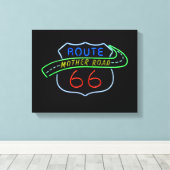 Route 66 Mother Road Leinwanddruck (Insitu (Holzboden))