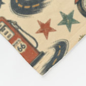 Route 66 Motorrad Cozy Roadside Americana Fleecedecke (Ecke)