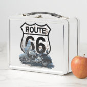 Route 66 Motorrad-Metal-Lunch Box Metall Brotdose (Beispiel)