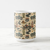 Route 66 Motorrad Retro Coffee Corner Stil Kaffeetasse (Mittel)