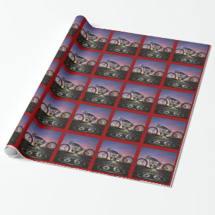 Route 66 Motorrad - SRF Geschenkpapier