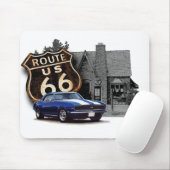Route 66 Muscle Car Mousepad (Mit Mouse)