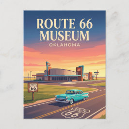 Route 66 Museum Clinton Oklahoma Postkarte