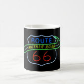Route 66 Mutter Neon Schild Kaffeetasse (Mittel)