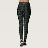 Route 66 Mutter Road Neon Sign Leggings (Rückseite)