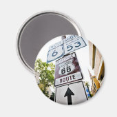 Route 66 Mutterstrasse Magnet (Vorderseite/Rückseite)