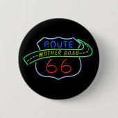 Route 66, Mutterstrasse, Neon-Zeichen Button (Vorderseite)