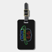 Route 66, Mutterstrasse, Neon-Zeichen Gepäckanhänger (Vorderseite vertikal)