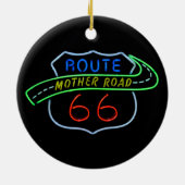 Route 66, Mutterstrasse, Neon-Zeichen Keramikornament (Hinten)