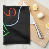 Route 66, Mutterstrasse, Neon-Zeichen Küchentuch (Viertel Falte)