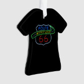 Route 66, Mutterstrasse, Neon-Zeichen Ornament (Vorderseite)