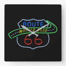 Route 66, Mutterstrasse, Neon-Zeichen