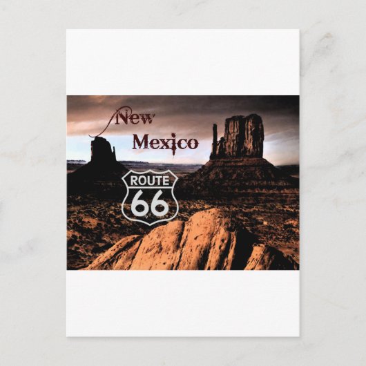 Route 66 neues Mexiko Postkarte (Vorderseite)