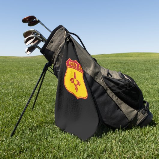 Route 66 New Mexico Golfhandtuch (Gras)