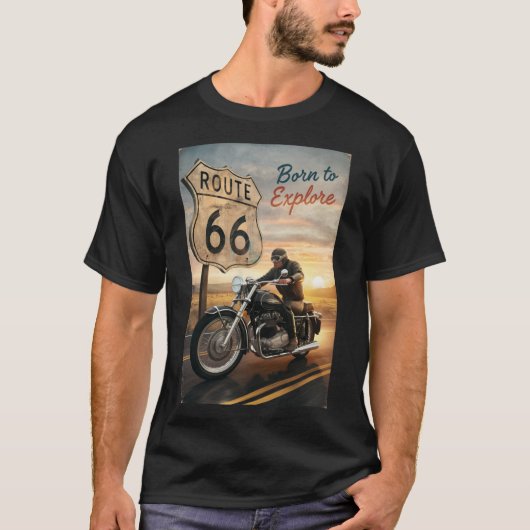 Route 66 Nostalgie T-Shirt (Vorderseite)