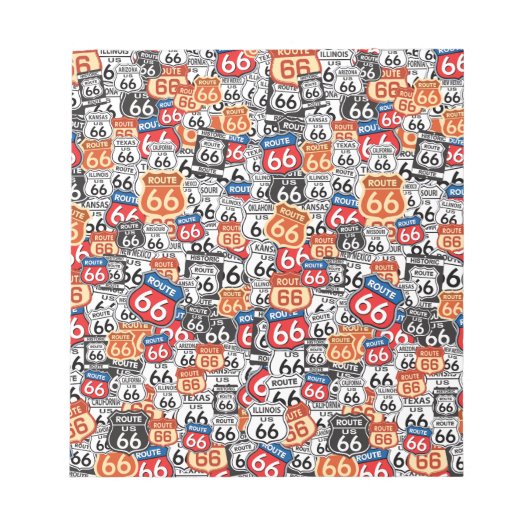 Route 66 notizblock (Vorderseite)