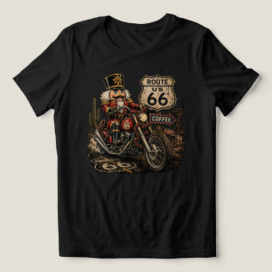 Route 66 Nussknacker Weihnachts-Biker-Legende Tri-Blend Shirt