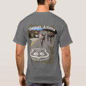 Route 66 Oatman Arizona Burros auf der Straße T-Shirt (Rückseite)