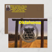 Route 66 Oklahoma Postkarte (Vorne/Hinten)