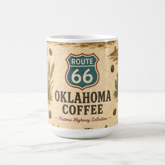Route 66 Oklahoma Prairie Roast Erbe Kaffeetasse (Mittel)