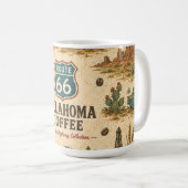 Route 66 Oklahoma Prairie Roast Erbe Kaffeetasse (VorderseiteRechts)