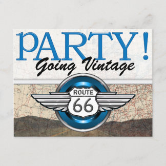 Route 66 - Oldtimer- Einladung