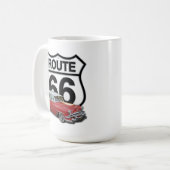 Route 66 Oldtimer Kaffeetasse (Vorderseite Links)