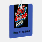 "Route 66" Ornament Aus Metall (Vorderseite Rechts)