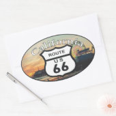 route 66 ovaler aufkleber (Umschlag)