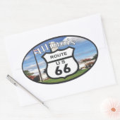 route 66 ovaler aufkleber (Umschlag)